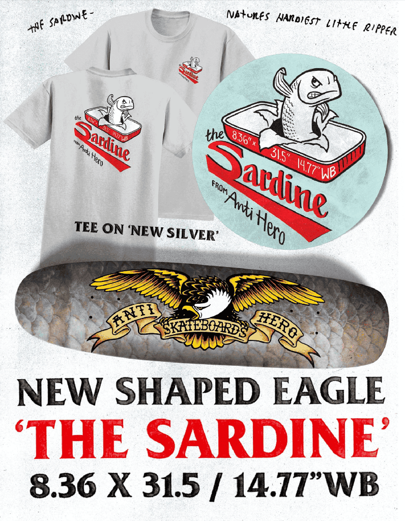 AH CLASSIC EAGLE SHAPED SARDINE 8.36