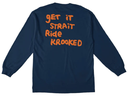 KR STRAIT EYES LONG SLEEVE NAVY