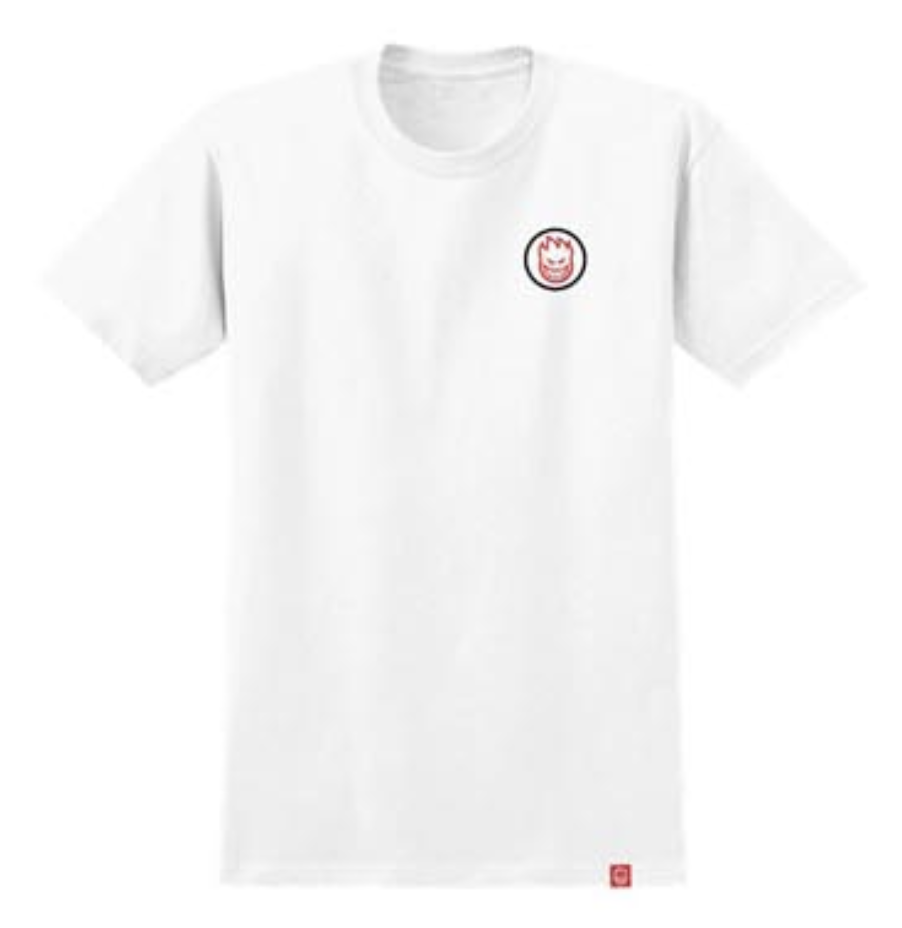 SF CLASSIC SWIRL OVERLAY TEE WHITE