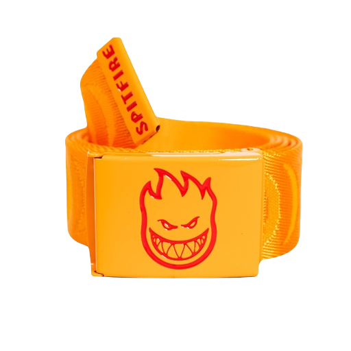 SF BIGHEAD FILL CRESCENT WEB BELT ORANGE/RED