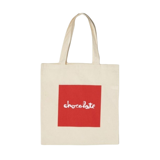 CH TOTE CHOCO RED SQUARE CANVAS