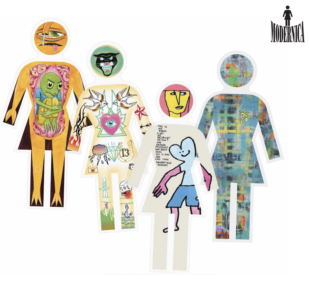 [GD4881] GIRL MODERNICA OG STICKER 4PK