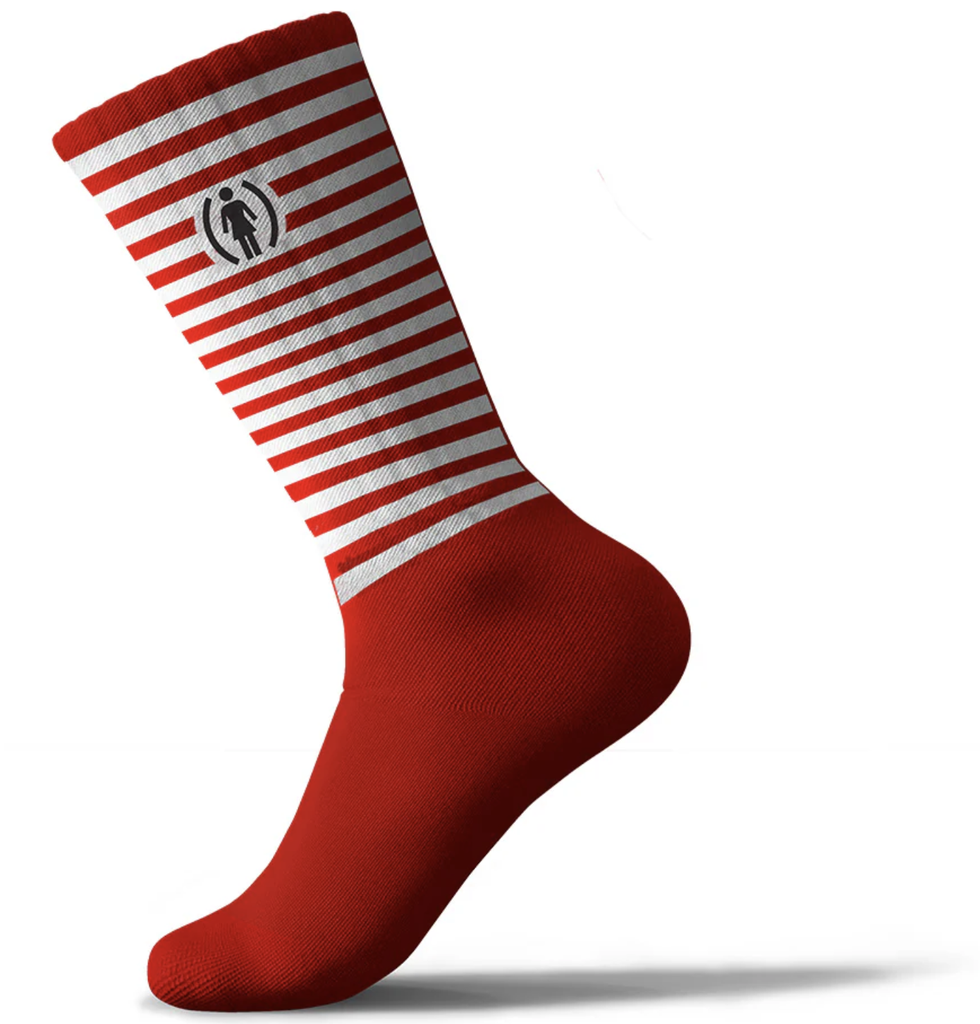 GI STRIPE (RED) GEERING SOCK RED WHITE
