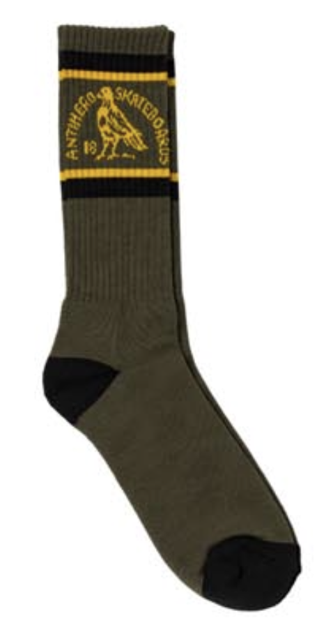 AH CLUB HOUSE SOCK BLACK OLIVE GREEN