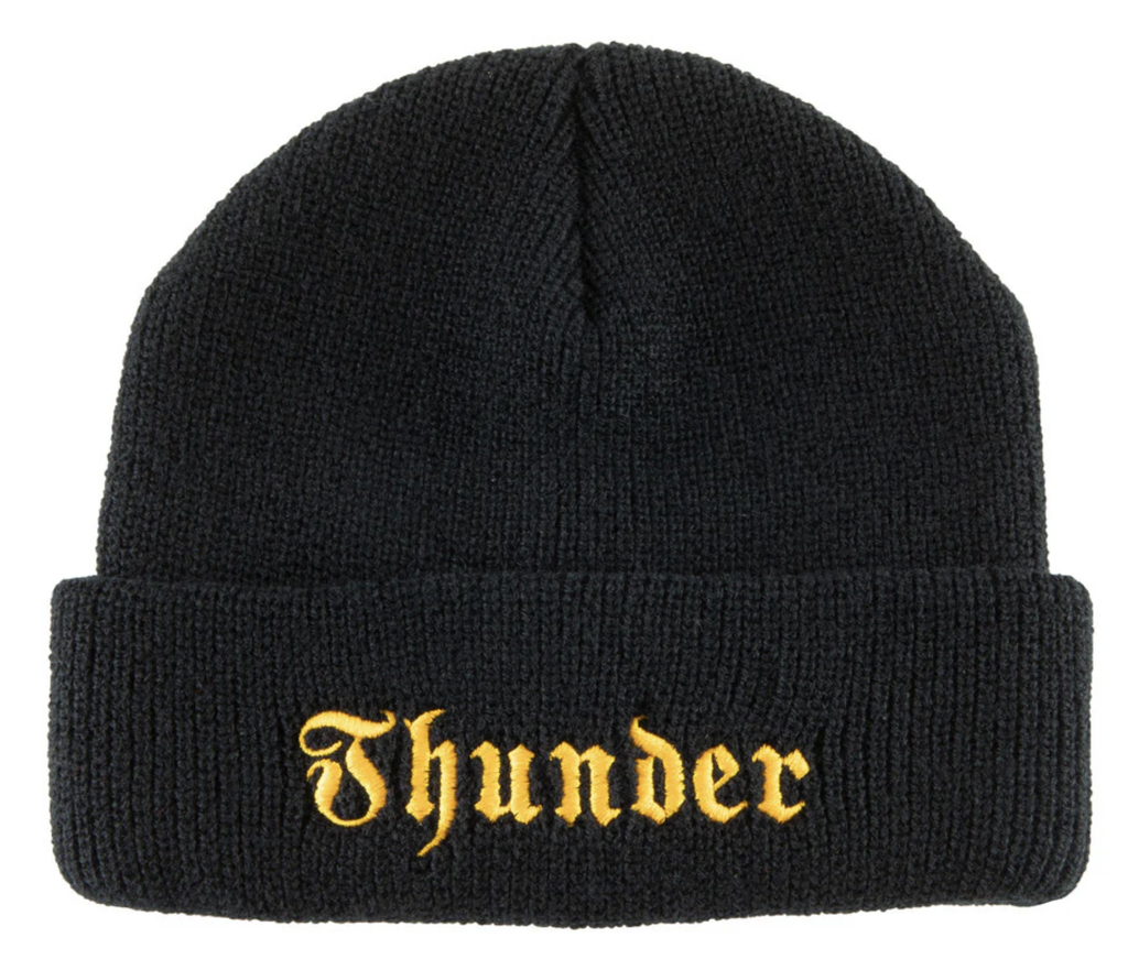 TH EVIL EMB CUFF BEANIE BLACK