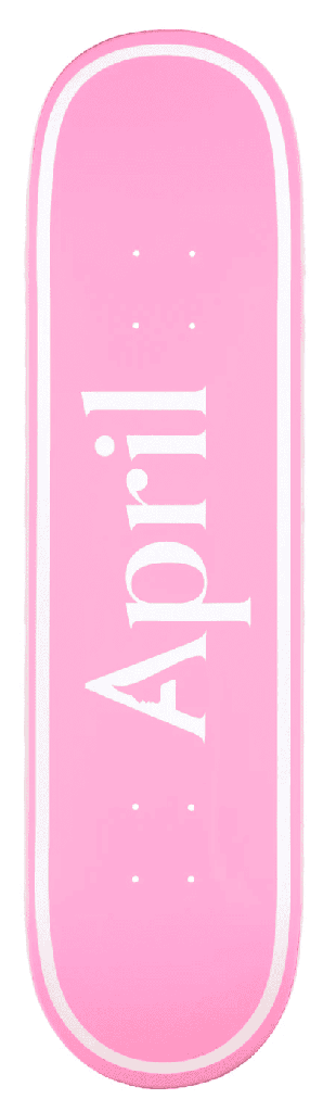 AP OG LOGO WHITE PINK 8.25