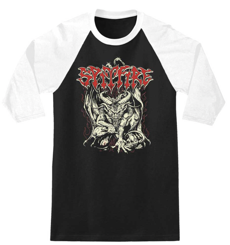 SF DMEON BLACK 3/4 RAGLAN SHIRT