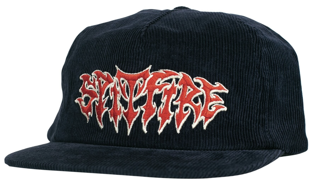 SF DEMON SCRIPT SNAPBACK NAVY RED