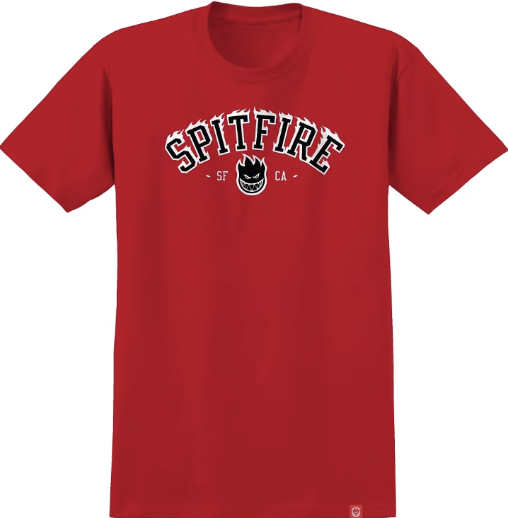 SF TEAM BIGHEAD FLAMES TEE RED BLACK