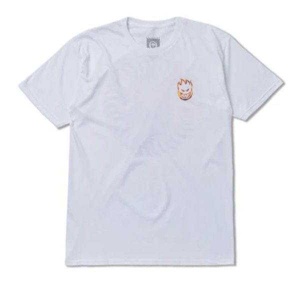 SF FLAMED FILL SWIRL TEE WHITE