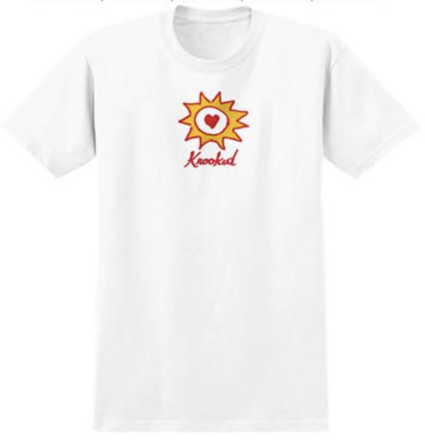 KR SUN HEART TEE WHITE