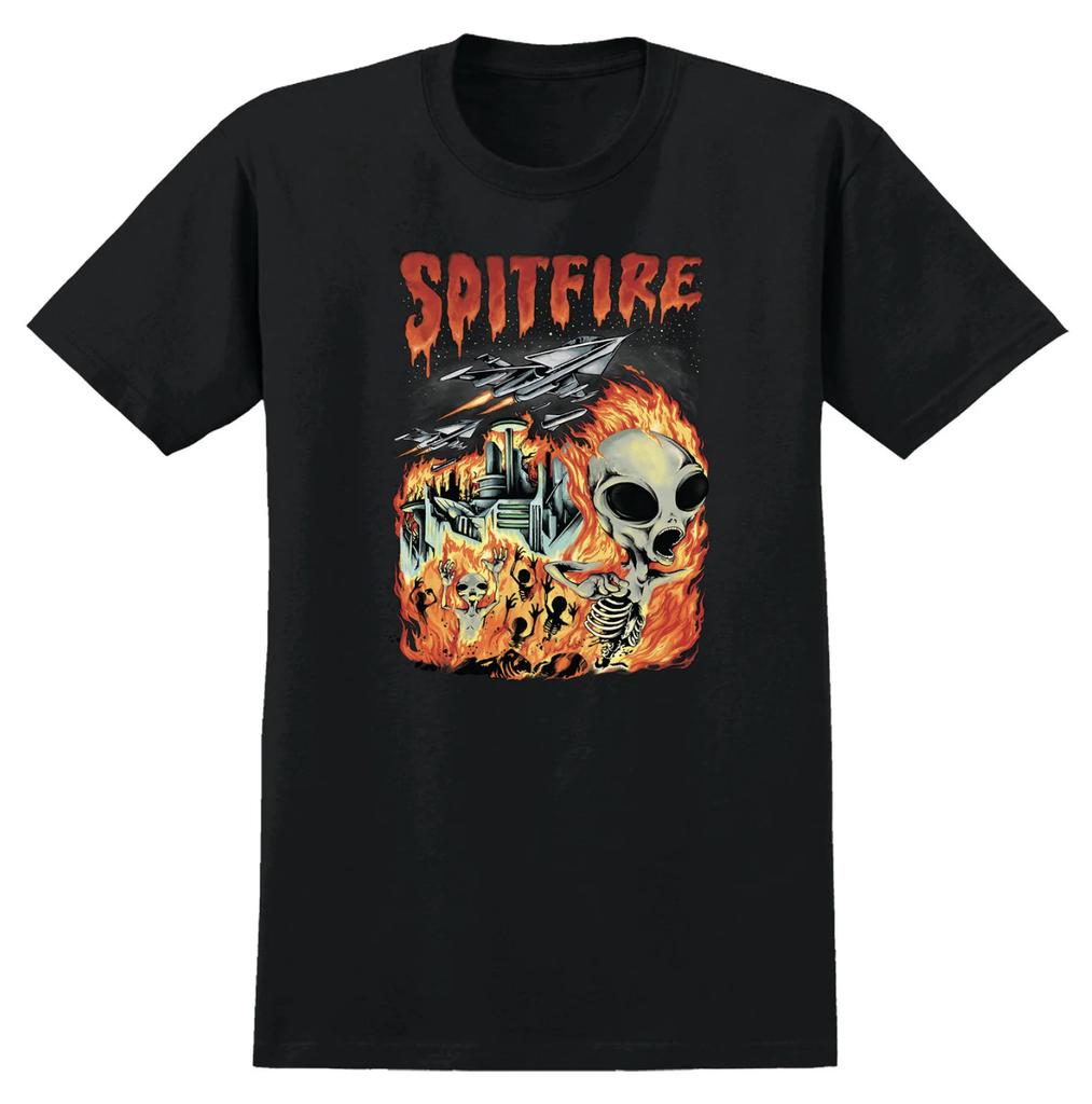 SF PRINT INVASION TEE BLACK