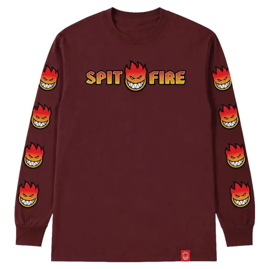 SF OG SPLIT BIGHEAD FADE FILL LONG SLEEVE MAROON