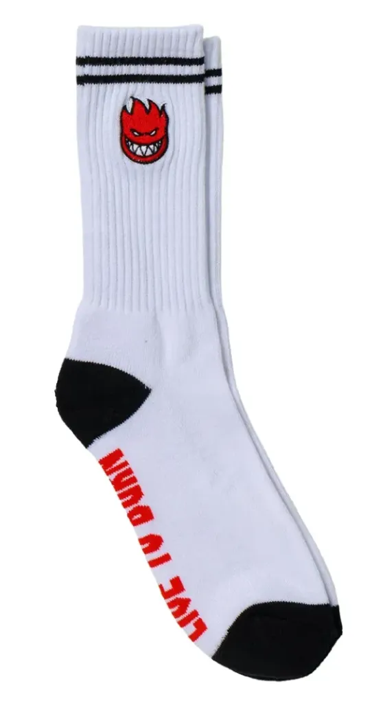 SF BIGHEAD FILL EMB SOCK WHITE