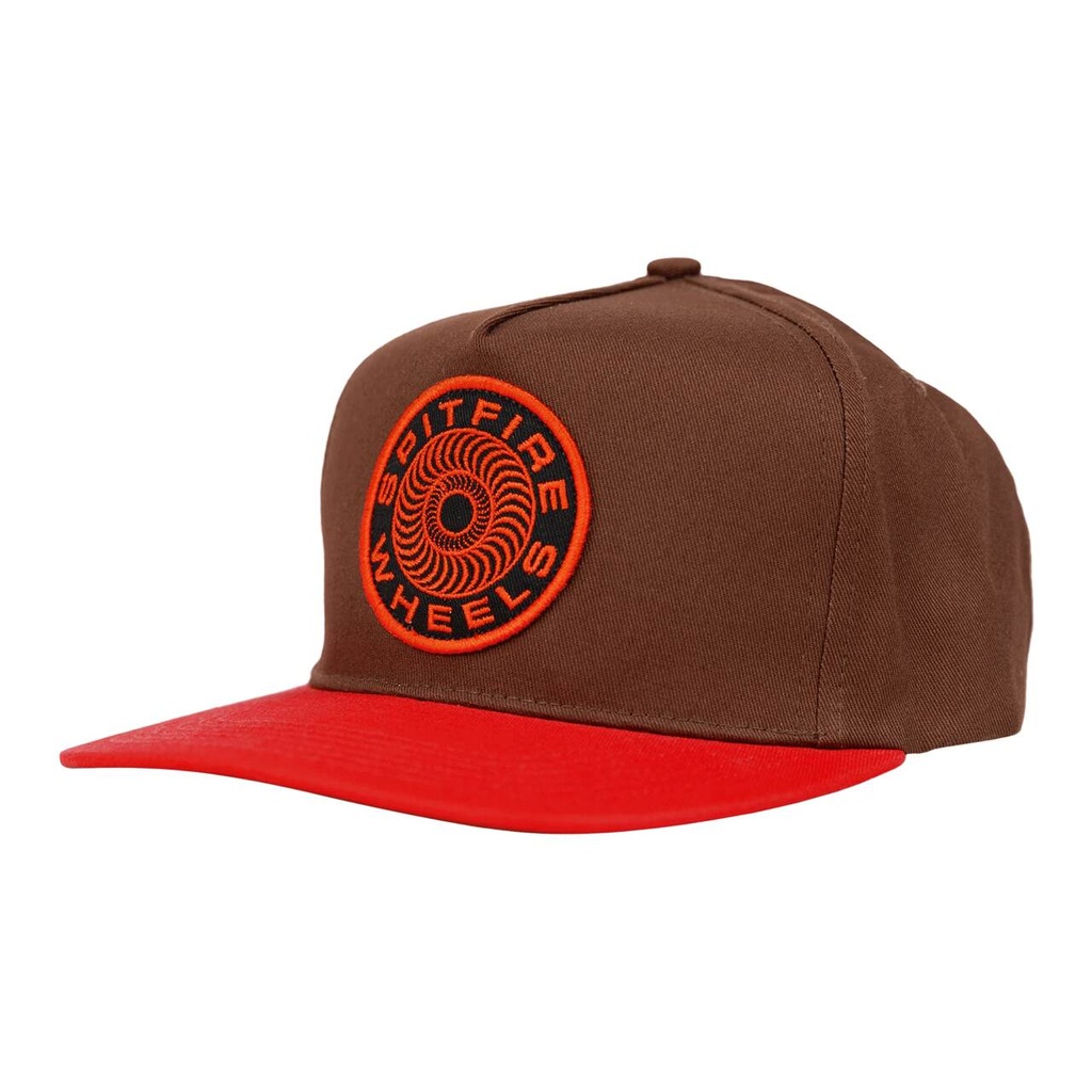SF CLASSIC 87 SWIRL PATCH SNAPBACK BROWN RED