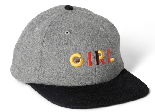 [GH124108] GIRL JERON WOOL 6 PANEL SNAP GREY