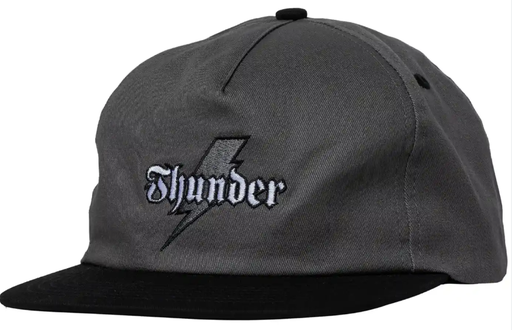 TH BOLT SCRIPT SNAPBACK CHARCOAL BLACK