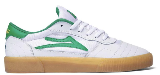 CAMBRIDGE WHITE GREEN LEATHER