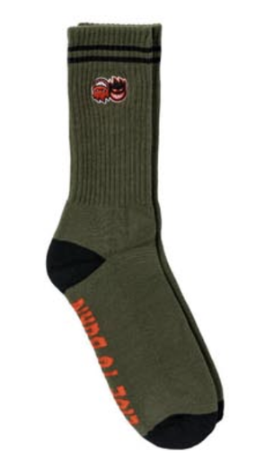 [57010091A00] SF ETERNAL FILL EMB SOCK OLIVE