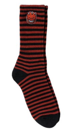 [57010090B00] SF BIGHEAD FILL EMB STRIPE SOCK BLACK