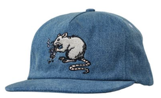 [50021075A00] RE STREET CLEANER SNAPBACK BLEACHED DENIM