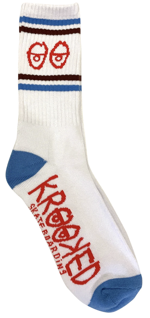 KR EYES SOCK WHITE