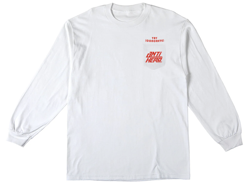 AH TRY CONCRETE POCKET LONG SLEEVE WHITE