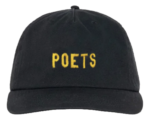 PO POETS EMBROIDERED SNAPBACK BLACK
